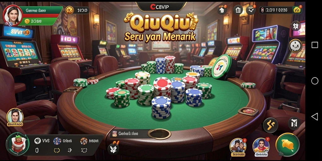 Menampilkan gameplay QiuQiu yang seru di C8VIP.