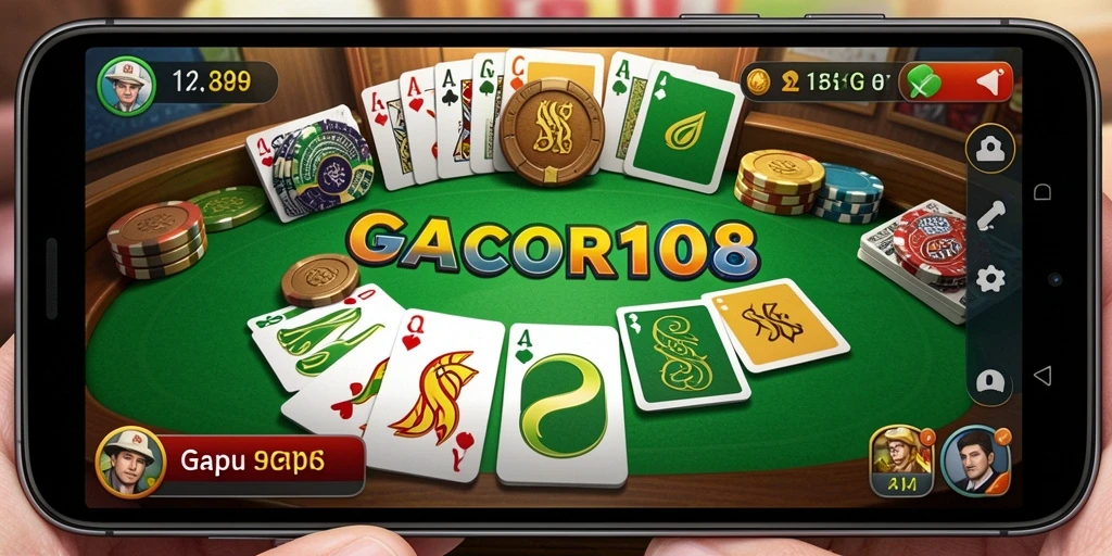 Tampilan gameplay GACOR108 yang mengasyikkan saat bermain Gaple.