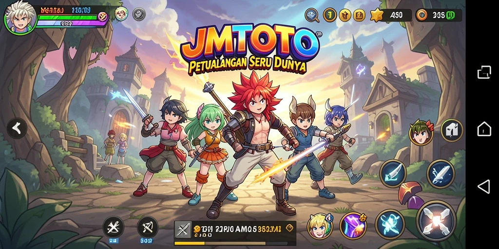 Tangkapan layar JMTOTO memperlihatkan aksi seru dalam dunia Anime.