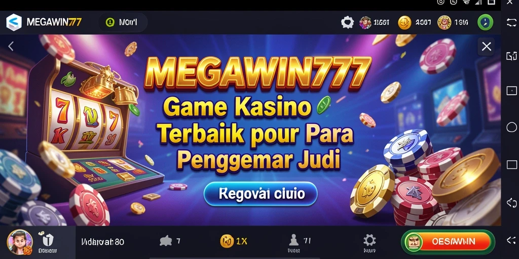 Screenshot utama MEGAWIN777 menampilkan gameplay Kasino yang menarik.