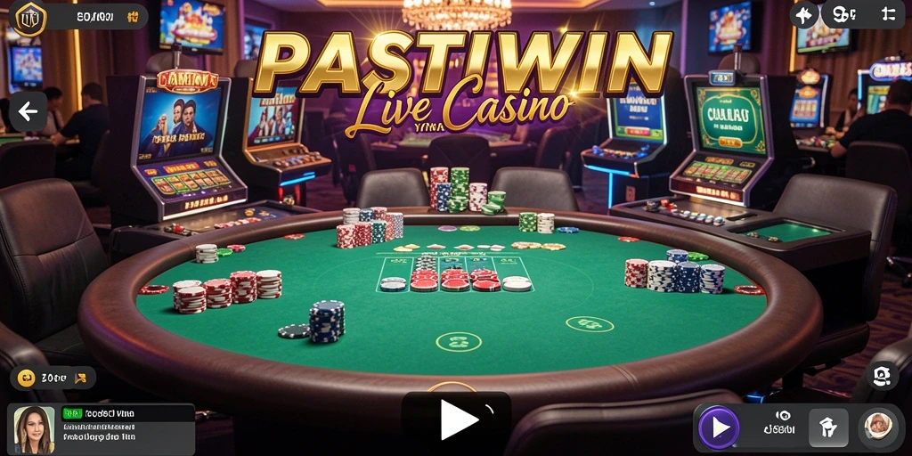 Tampilan gameplay PASTIWIN yang interaktif dan mendebarkan di Live Casino.