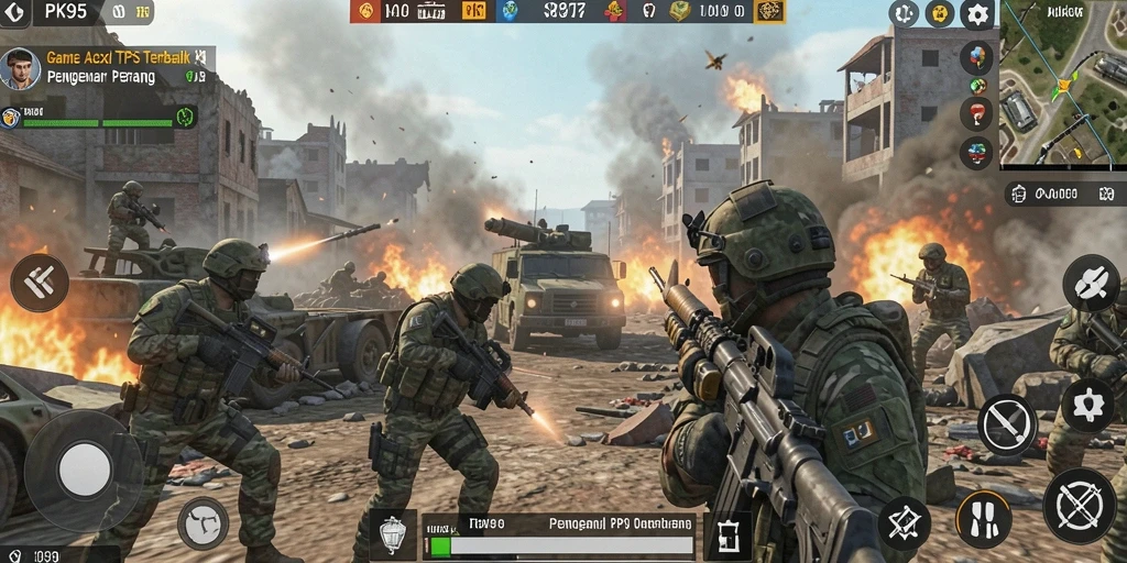 Screenshot PK95 menampilkan aksi gameplay TPS yang mendebarkan.
