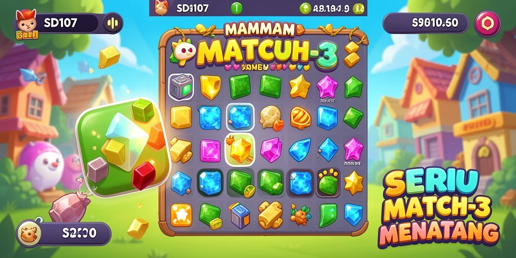 Tangkapan layar gameplay SD107 dengan efek visual yang menarik.